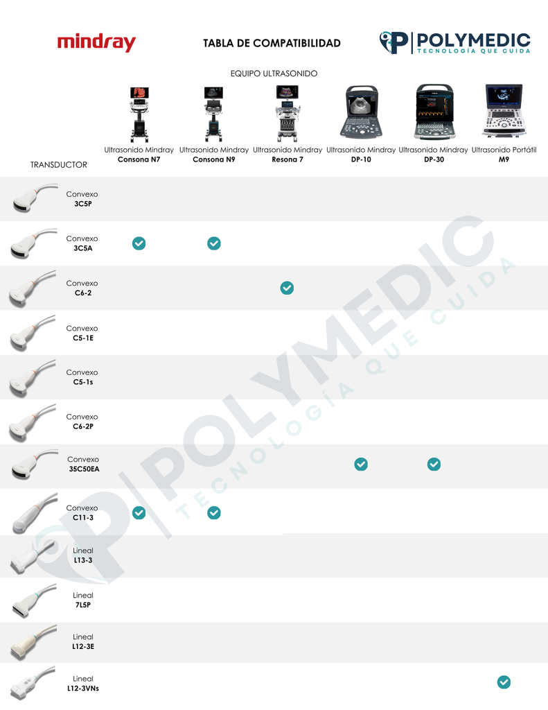 Transductor Convexo Mindray 35C50EA