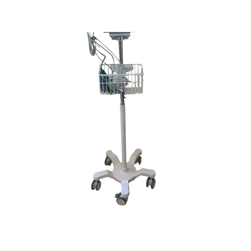 Carrito para Monitor con Canastilla y 5 Ruedas