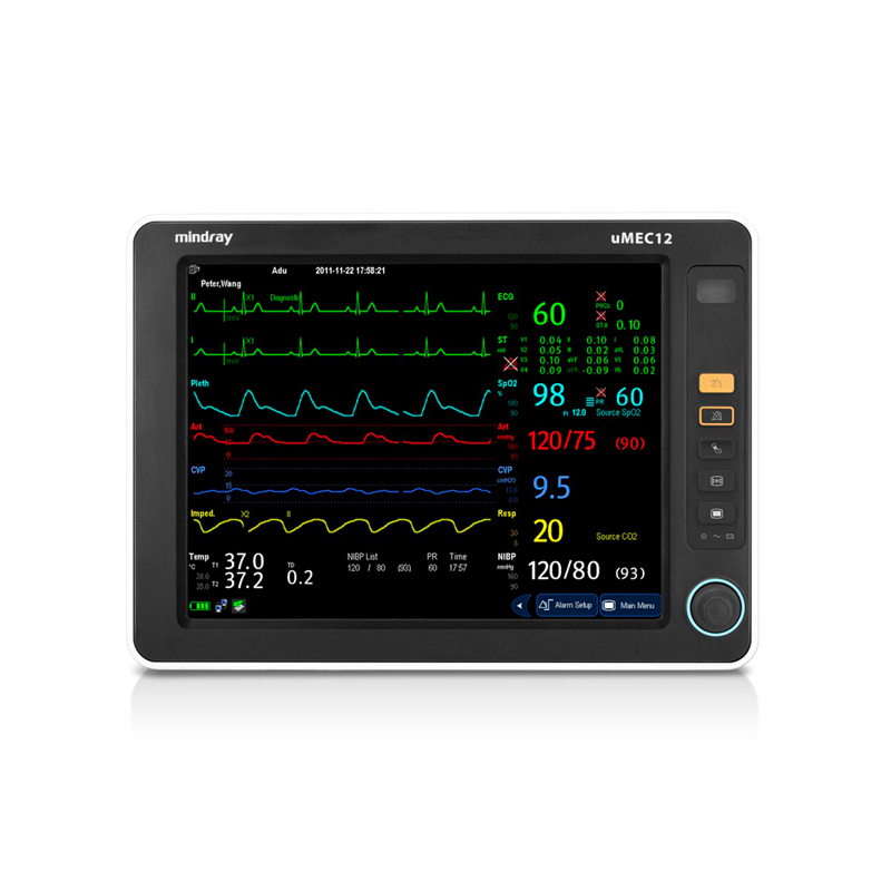 [MSM-MO090-C] Monitor De Signos Vitales Mindray UMEC DE 12" ECG, TEMP, FC,SPO2,PANI, RESP +CO2 +IBP